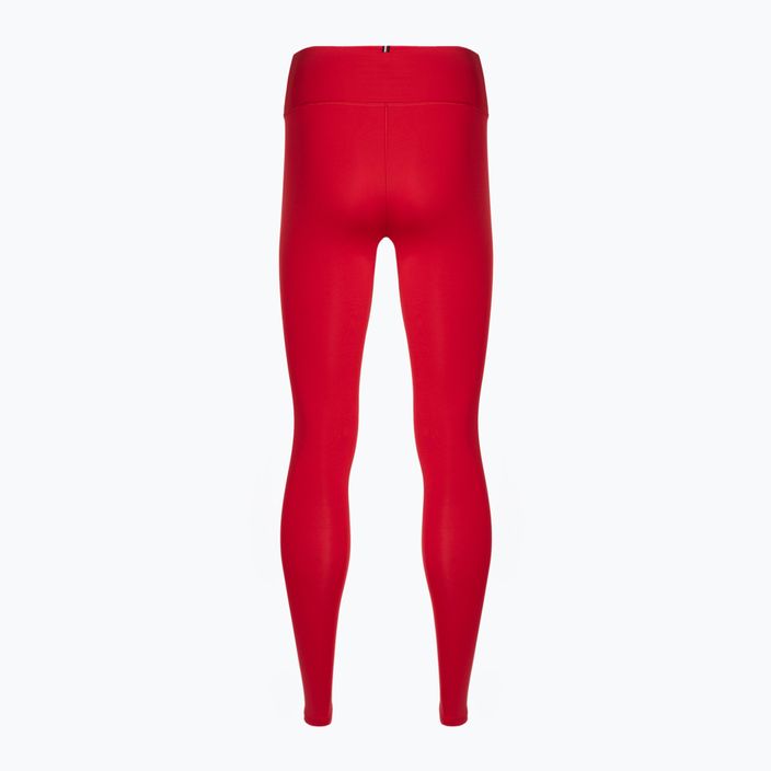 Tommy Hilfiger Essentials Rw 7/8 red women's training leggings 6