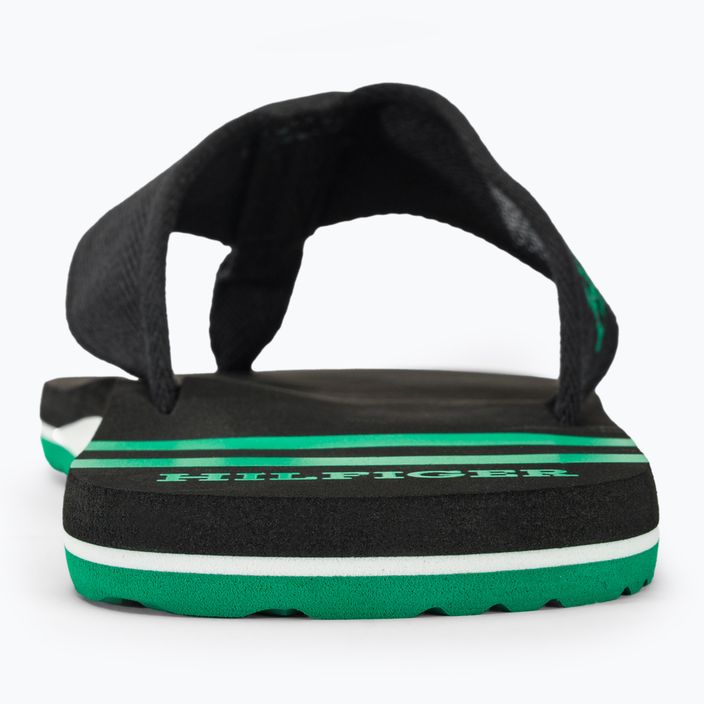 Men's Tommy Hilfiger Sporty Beach Sandal black flip flops 7