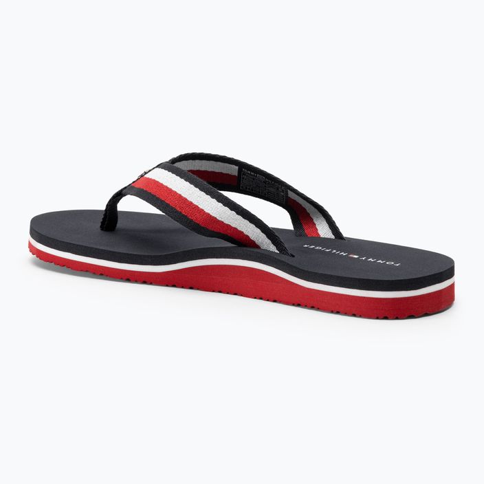 Tommy Hilfiger women's flip flops Corporate Beach Sandal red white blue 3