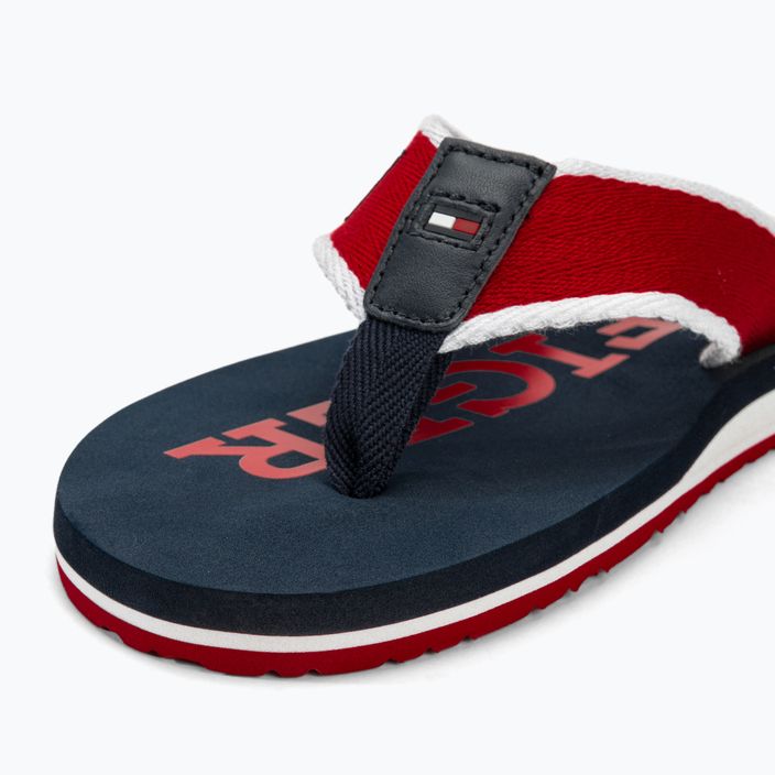 Men's Tommy Hilfiger Patch Beach Sandal primary red flip flops 7