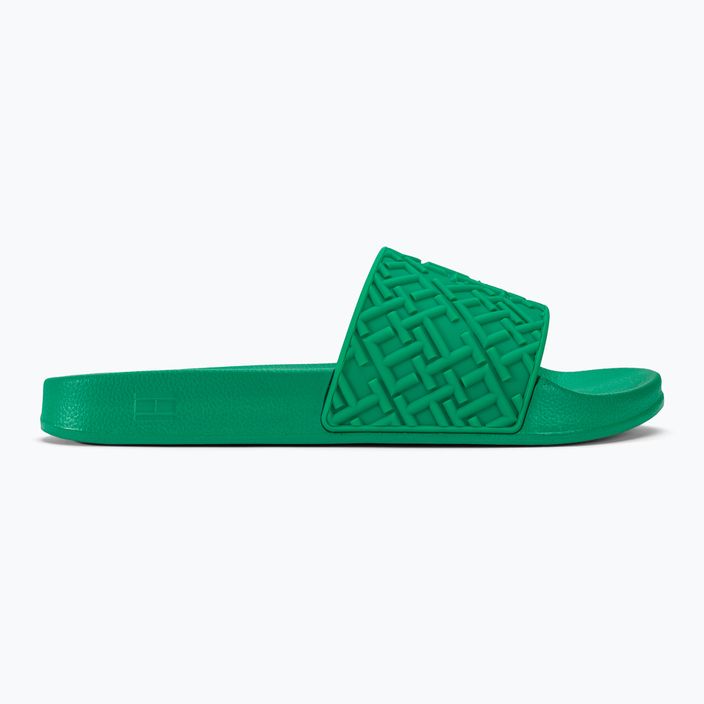 Tommy Hilfiger women's Monogram Pool Slide olympic green slides 2