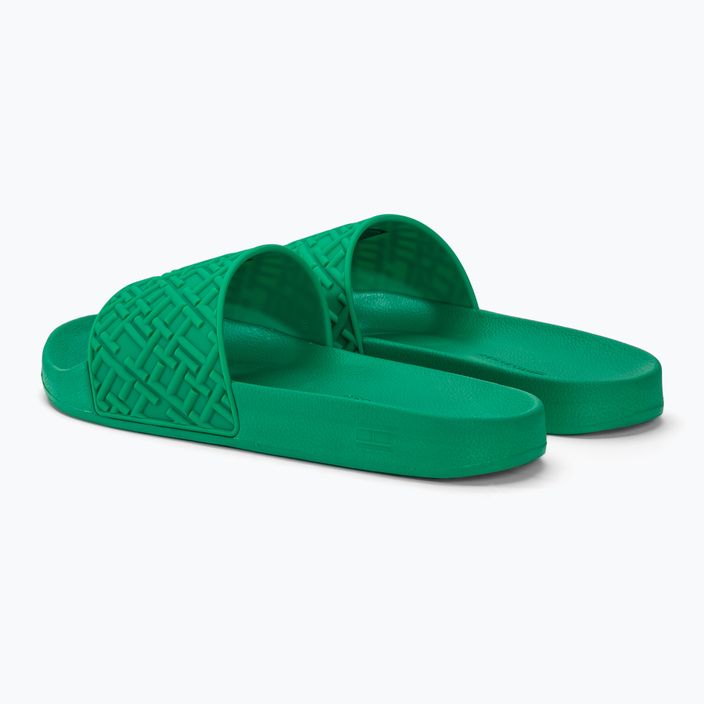 Tommy Hilfiger women's Monogram Pool Slide olympic green slides 3