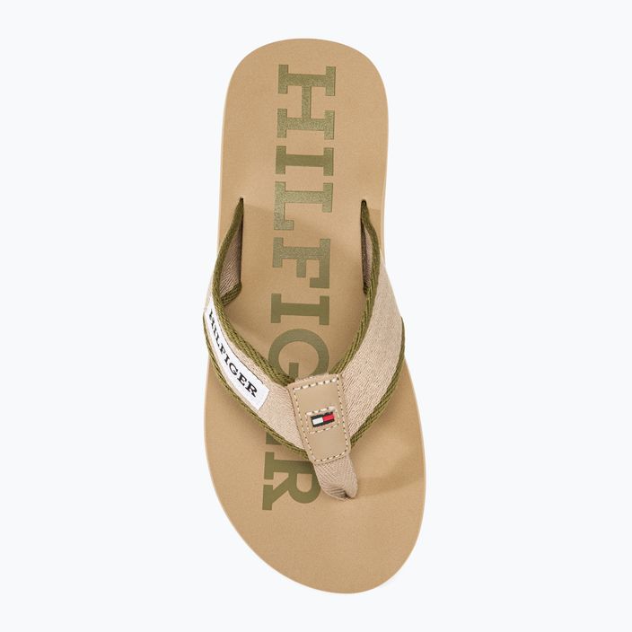 Men's Tommy Hilfiger Patch Beach Sandal beige flip flops 5