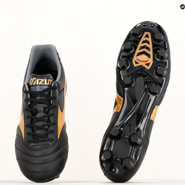 Mizuno Morelia II PRO MD men's football boots black/gold/dark shadow 15