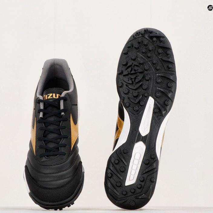 Men's Mizuno Morelia Sala Classic TF football boots black/gold/dark shadow 9