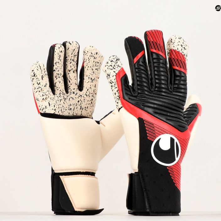 Uhlsport Powerline Supergrip+ Flex goalkeeper gloves black/red/white 4