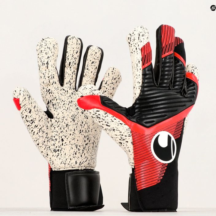 Uhlsport Powerline Supergrip+ Hn goalkeeper gloves black/red/white 4