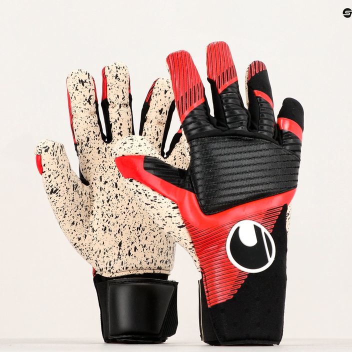 Uhlsport Powerline Supergrip+ Reflex goalkeeper gloves black/red/white 4