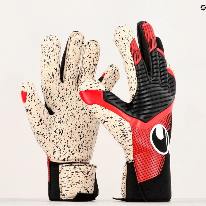 Uhlsport Powerline Supergrip+ goalkeeper gloves black/red/white 4