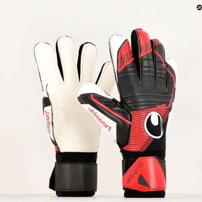 Uhlsport Powerline Soft Pro goalkeeper gloves black/red/white 4