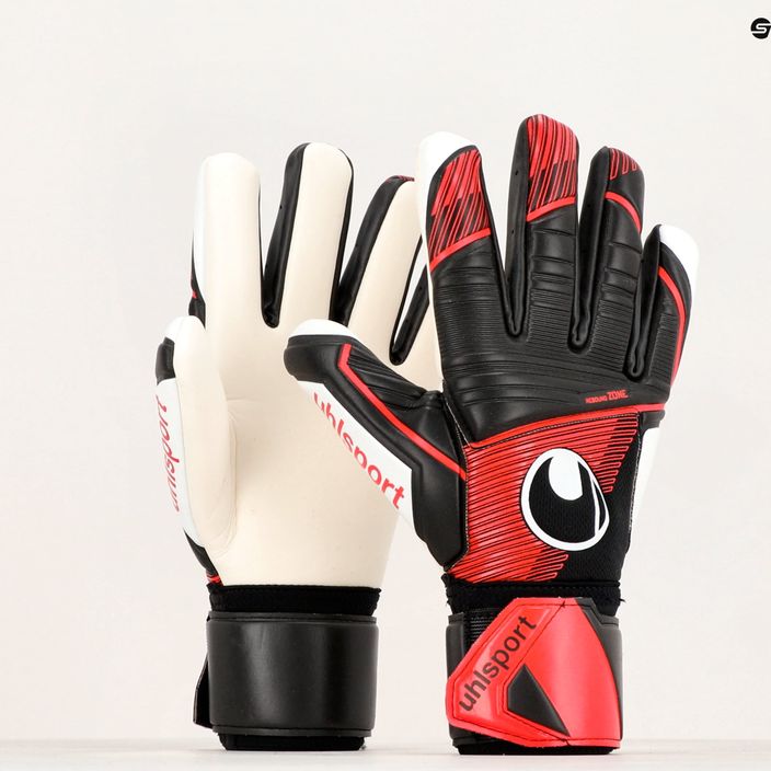 Uhlsport Powerline Supersoft Hn goalkeeper gloves black/red/white 4