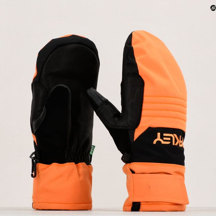 Oakley B1B Mittes soft orange snowboard glove 8