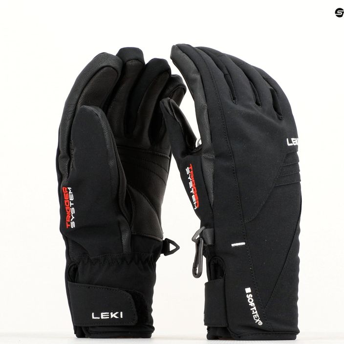 Women's Ski Gloves LEKI Cerro 3D black 9