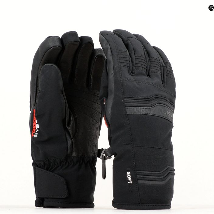 Men's Ski Gloves LEKI Cerro 3D black 9