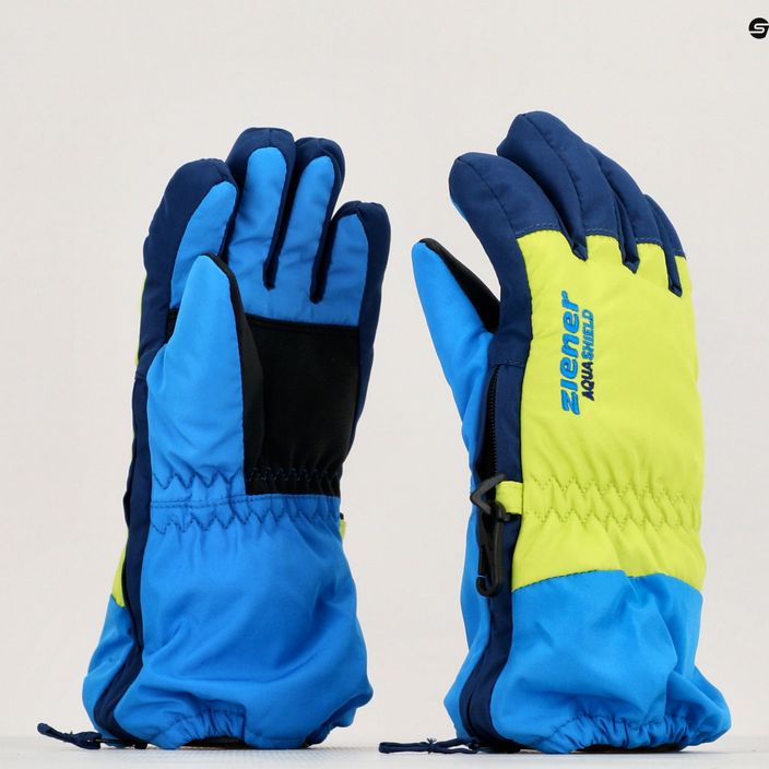 ZIENER Levio AS Minis Persian Blue Ski Gloves 3