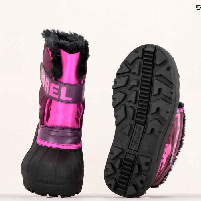 Sorel Snow Commander children's trekking boots purple dahlia/groovy pink 14
