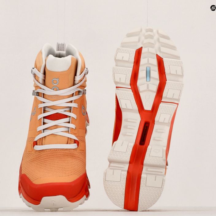 Women's trekking shoes On Running Cloudrock 2 Waterproof copper/flare 13