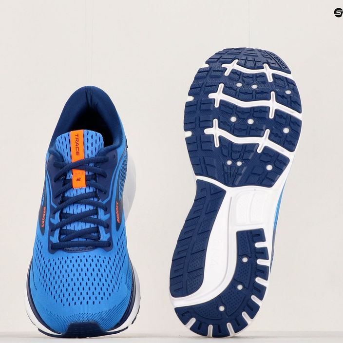Brooks Trace 2 men's running shoes palace blue/blue depths/orange 10