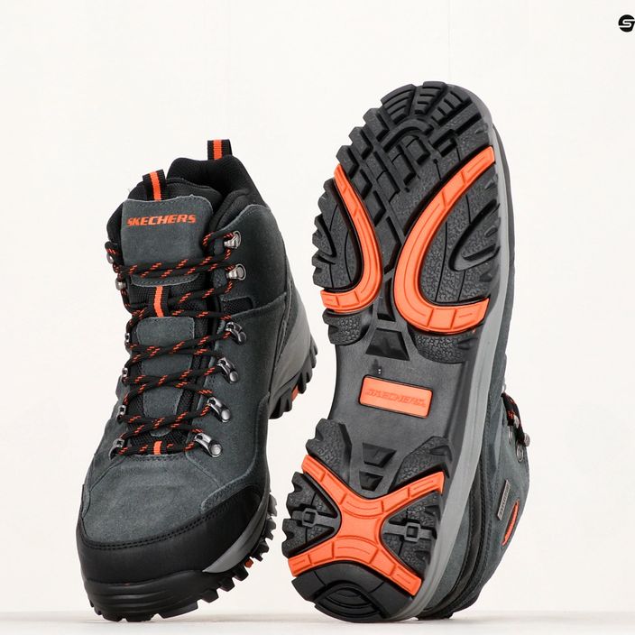 SKECHERS Relment Pelmo gray men's trekking shoes 14