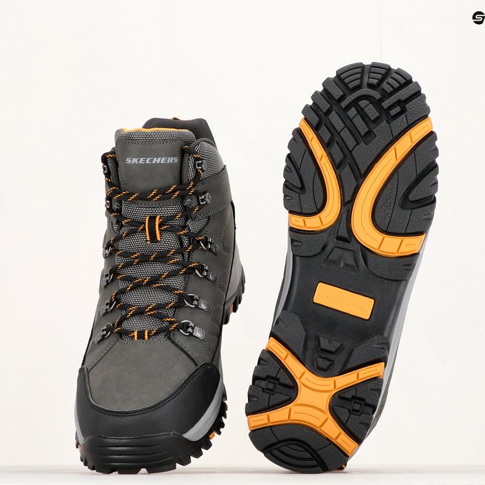 SKECHERS Relment Dagget charcoal men's trekking shoes 14