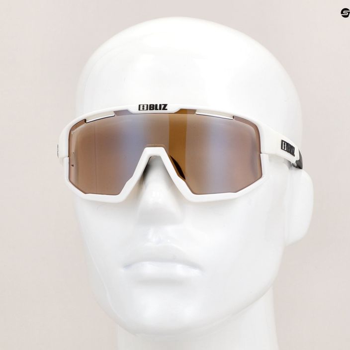Bliz Fusion Nano Optics Photochromic S1-S3 matt white/brown multi cycling glasses 10