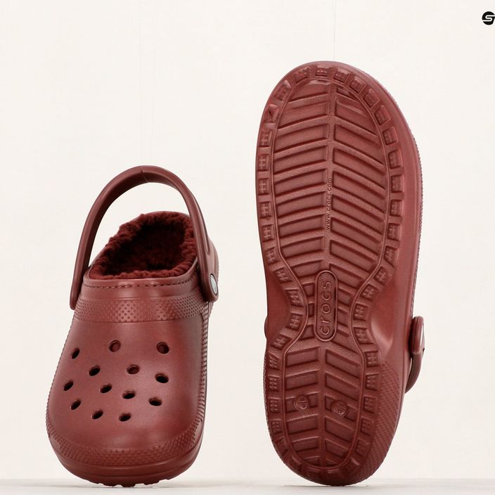 Crocs Classic Lined Clog flip-flops bordeaux 9