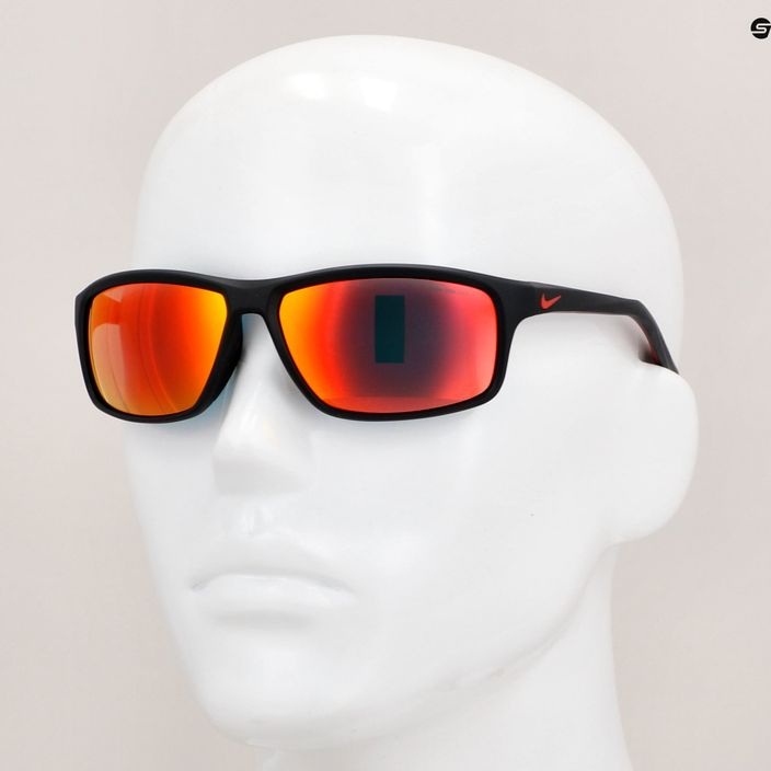 Nike Adrenaline 22 M matte black/university red/grey w/red lens sunglasses 12