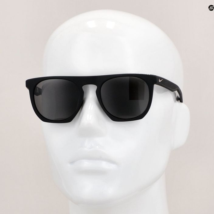 Nike Flatspot P matte black/silver grey polarized lens sunglasses 8