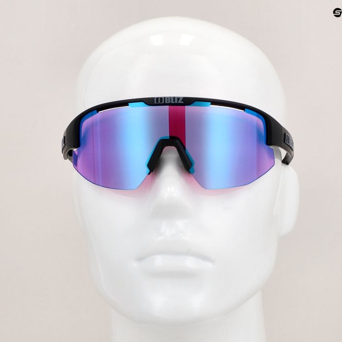 Bliz Matrix Nano Optics Nordic Light S2 cycling glasses matt black/begonia/violet blue multi 10