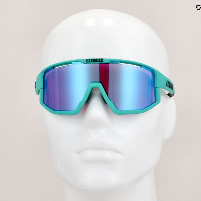 Bliz Fusion Nano Optics Nordic Light S2 cycling glasses matt turquoise/begonia/violet blue multi 15
