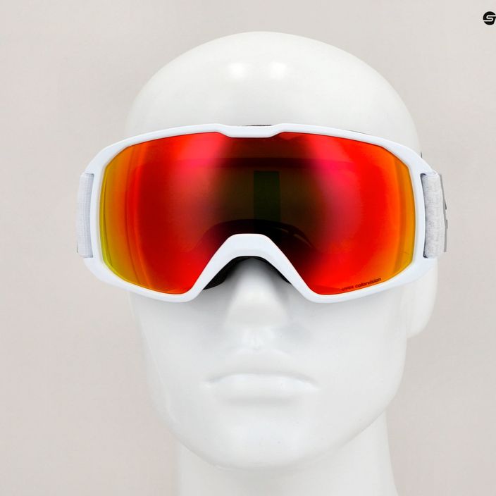 UVEX Xcitd CV S2 ski goggles white matt/morror rose/colorvision green 6