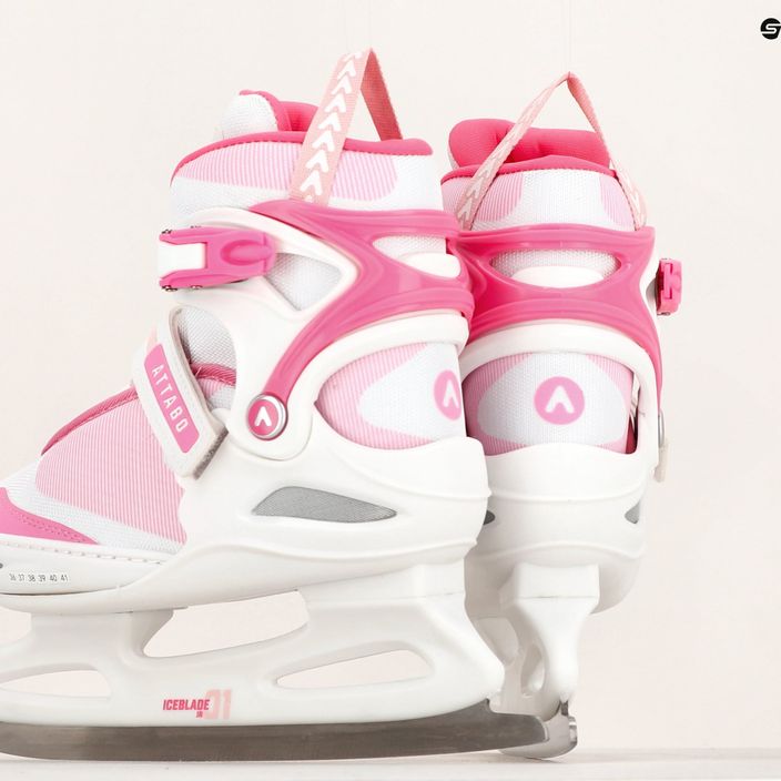 Children's skates ATTABO Girl white/pink 12