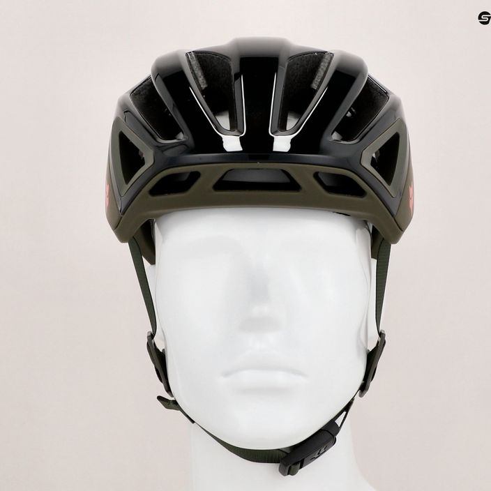 Fox Racing Crossframe Pro Ashr olive green bicycle helmet 15