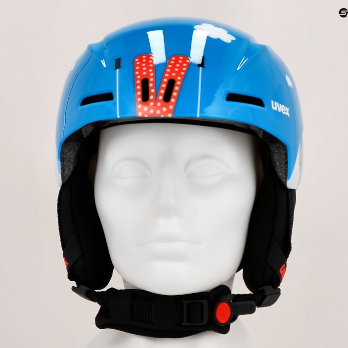 UVEX children's ski helmet Viti blue bear 13