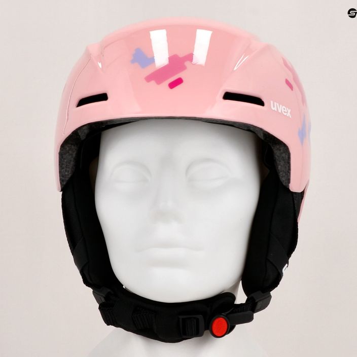 UVEX children's ski helmet Viti pink puzzle 13