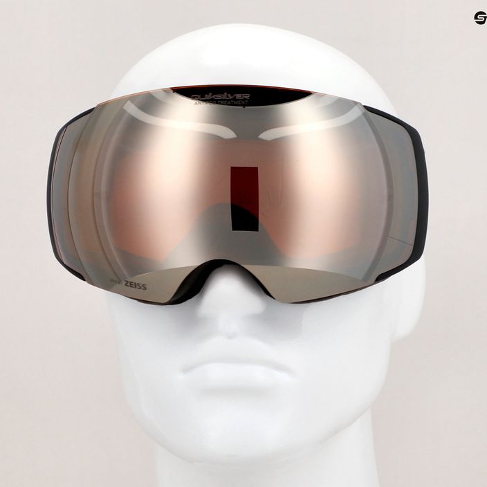 Quiksilver Greenwood S3 black / clux mi silver snowboard goggles 12