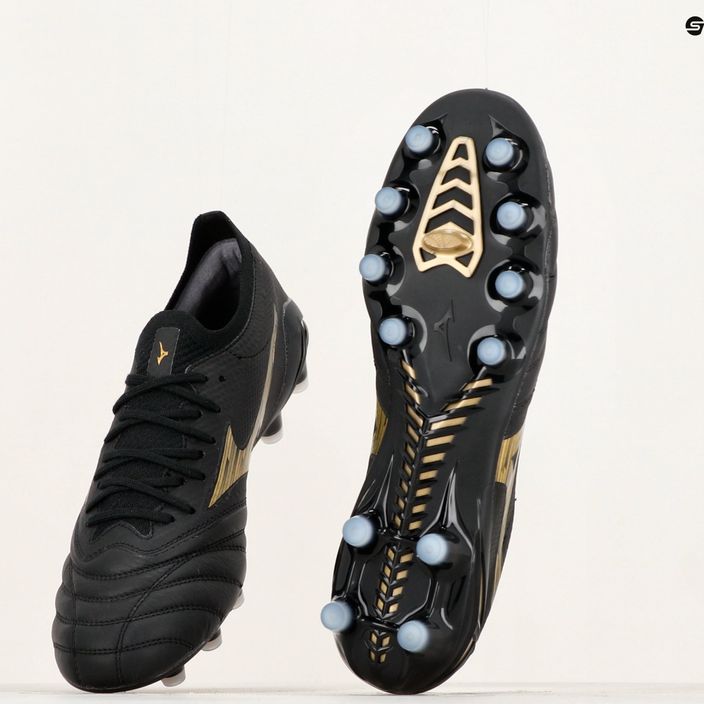 Mizuno Morelia Neo IV Beta Elite MD men's football boots black/gold/black 10