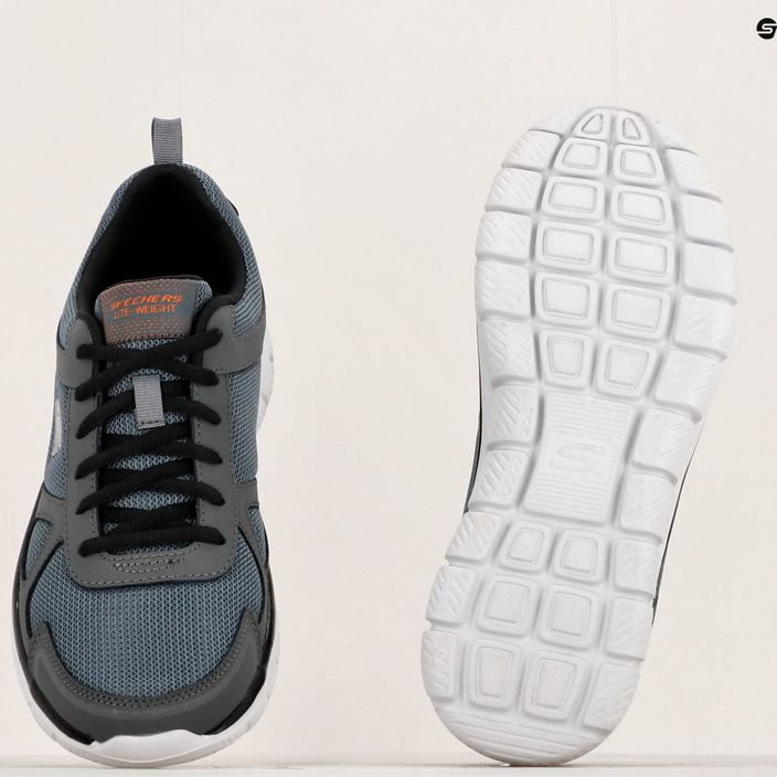 SKECHERS Track Scrolic men's training shoes charcoal/black 14