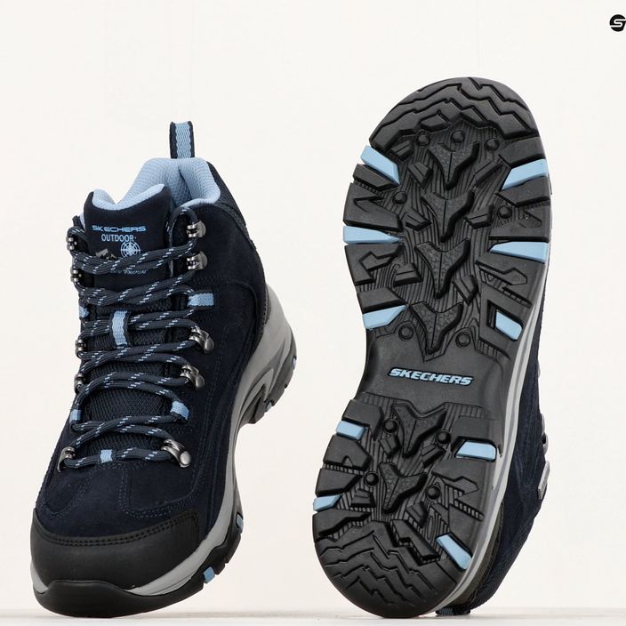 Women's trekking boots SKECHERS Trego Alpine Trail navy/gray 14