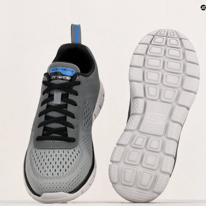 SKECHERS Track Ripkent men's training shoes charcoal/gray 8