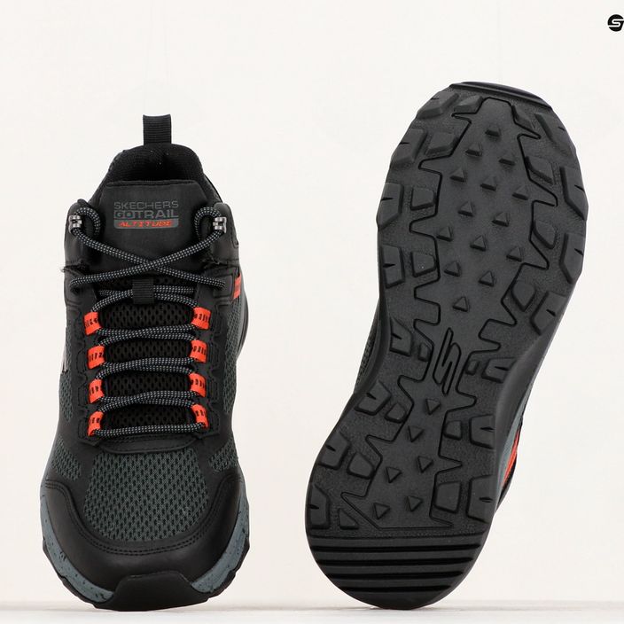 Men's SKECHERS Go Run Trail Altitude Element black/charcoal running shoes 13
