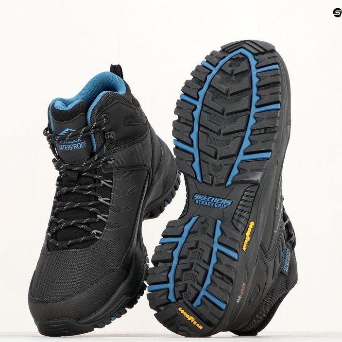 SKECHERS Arch Fit Dawson Raveno black men's trekking shoes 14