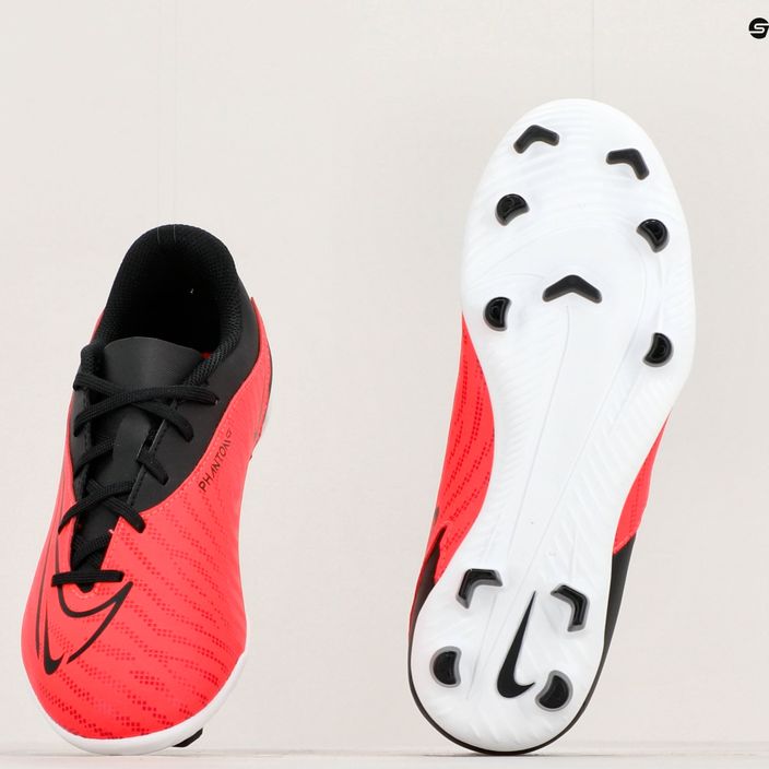 Nike Jr Phantom GX Club FG/MG bright crimson/black/white children's football boots 8
