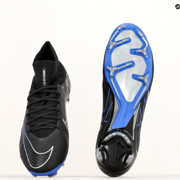 Nike Zoom Mercurial Superfly 9 Pro FG football boots black/chrome/hyper royal 8