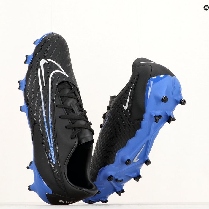 Nike Phantom GX Academy FG/MG black/chrome/hyper royal football boots 8