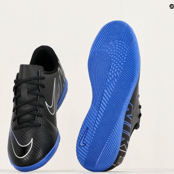Nike JR Mercurial Vapor 15 Club IC black/chrome/hyper real football boots 8