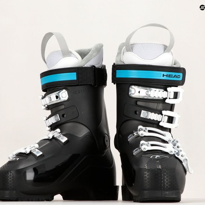 Women's ski boots HEAD Edge Lyt 75 W HV black/turquoise 9