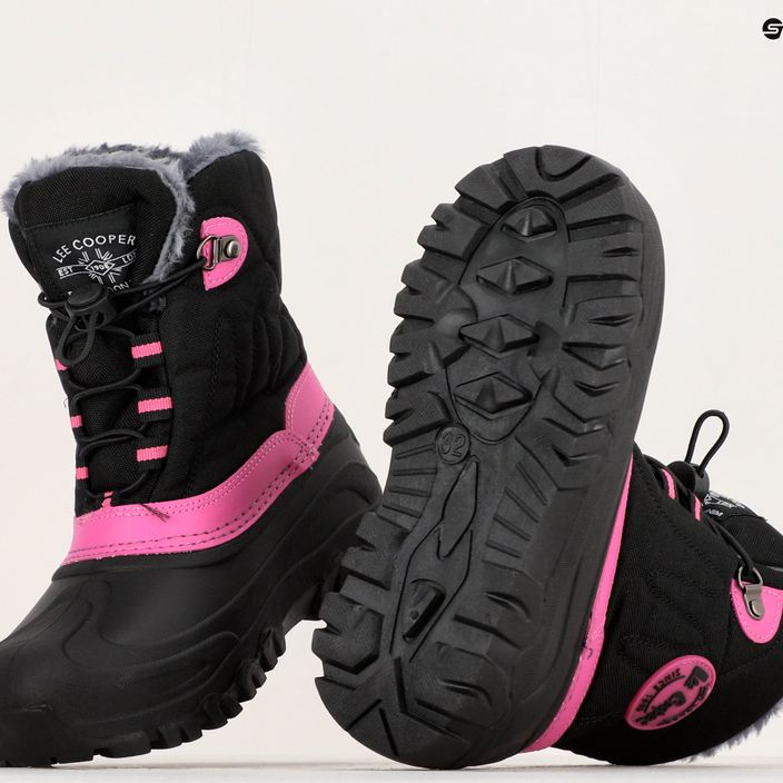 Lee Cooper children's snow boots LCJ-21-44-0523 black/fuchsia 10