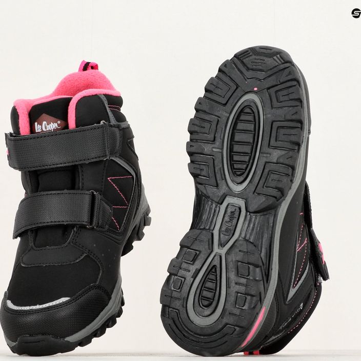 Lee Cooper children's snow boots LCJ-23-01-2061 black/fuchsia 10