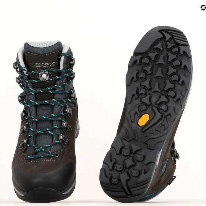 Women's trekking boots LOWA Badia GTX anthracite/blue 10